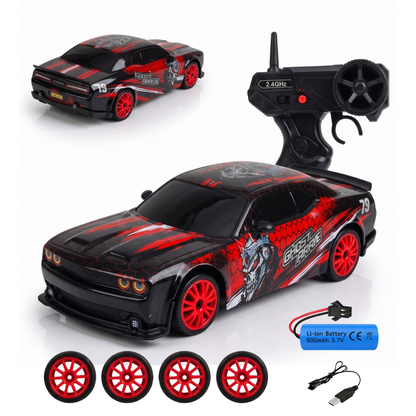 DOGE CHALLANGER - 1:24 RC DRIFT CAR WITH LIGHT EFFECT