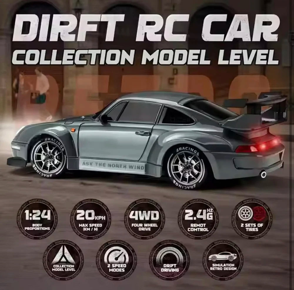 Pro Flame Rc Drift 1/24 Scale Remote Control Car